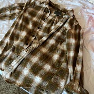 Brown/tan flannel